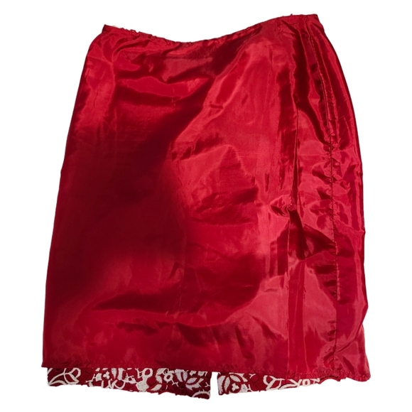 NWT Talbots Size 6 Pencil Skirt Red & White - Picture 11 of 14